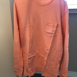 Vineyard Vines long sleeves shirt in salmon color